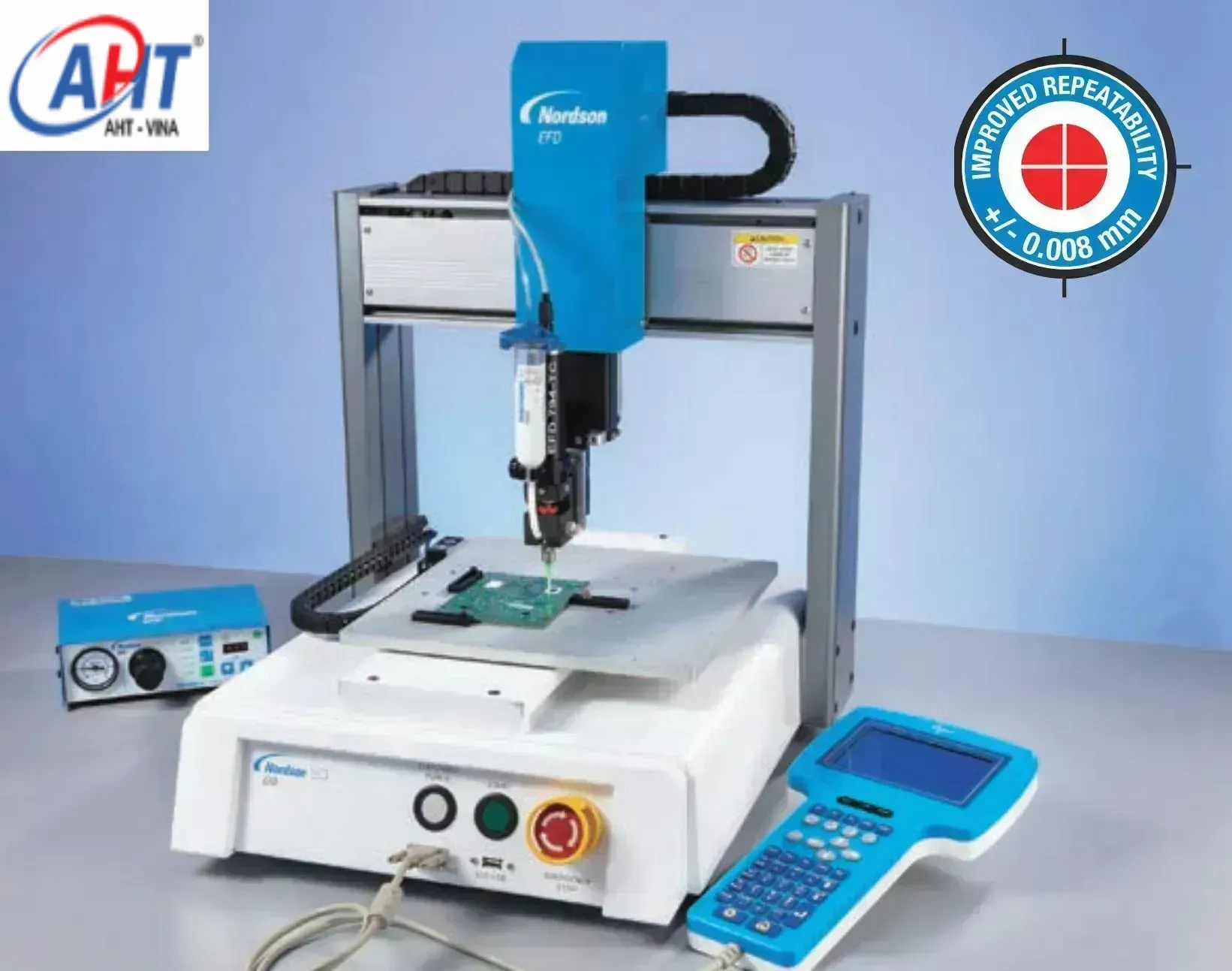 Máy tra keo ba trục tự động – E Series