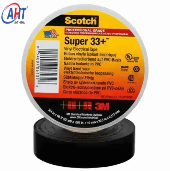 Băng keo cách điện vinyl 3M Scotch Super 33+