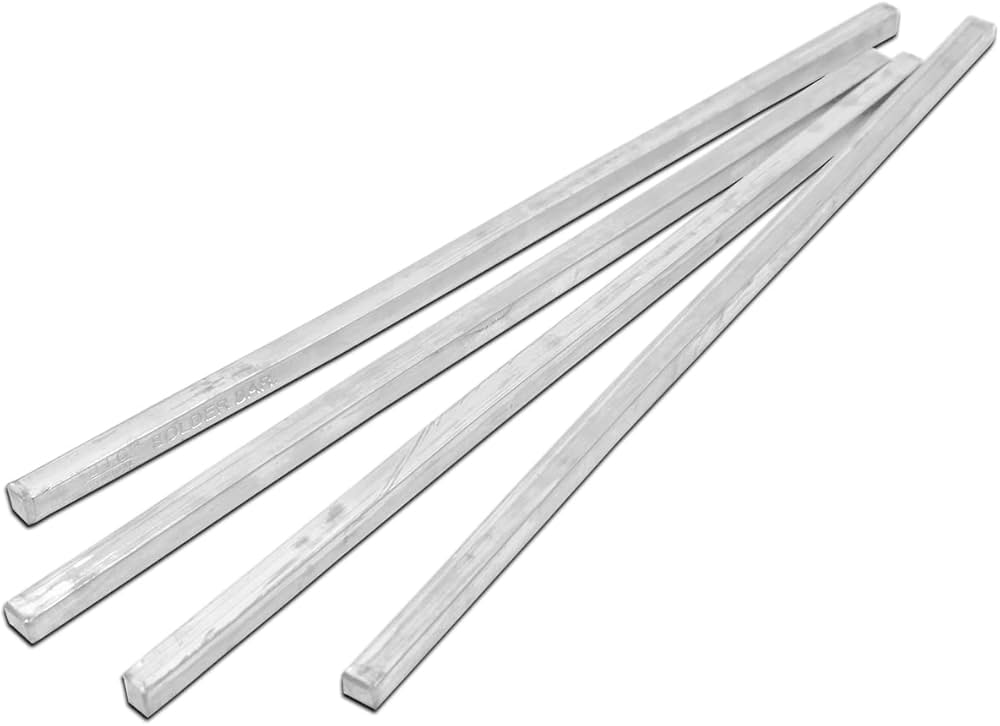 Electronic Spices Pack of 5 Super Low Dross Solder Pure Tin bar Lead Free  Solder Bar Silver (34 Cm) 247g x 5) : Amazon.in: Home Improvement