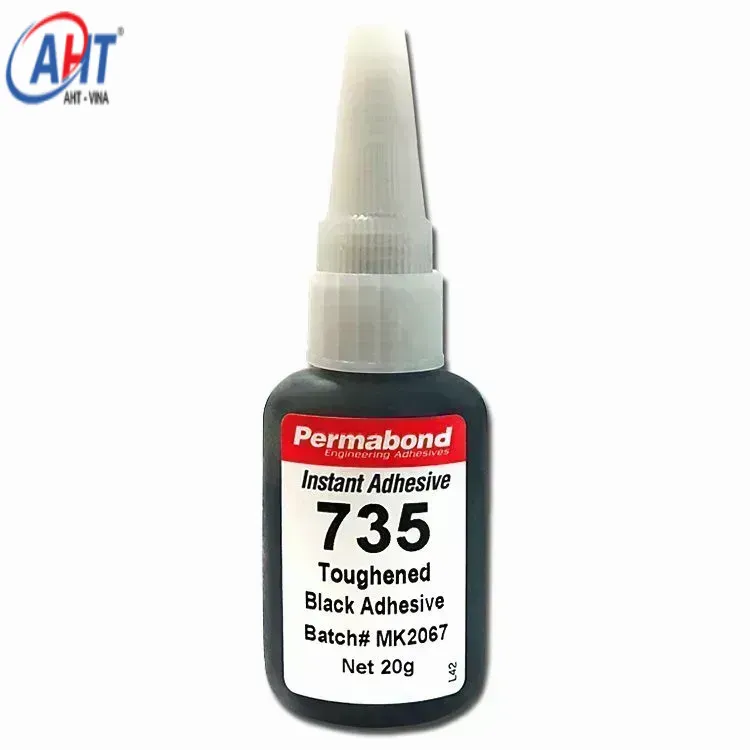 Keo dán nhanh đen Super Glue Cyanoacrylate Permabond 735