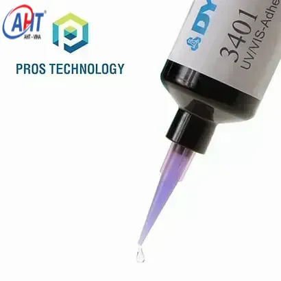Dual-Cure 3401 Light/Moisture-Cure PC and ABS Plastic Bonder